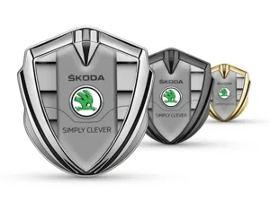 Skoda 3D Emblema Insignia De Carrera Concepto Brilla 3D